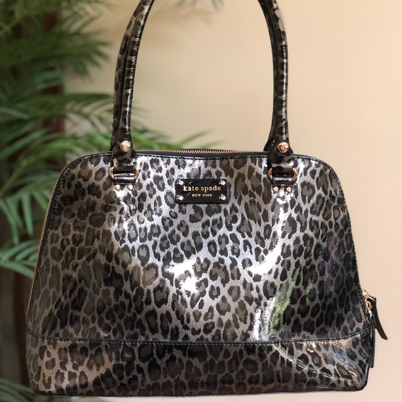 Kate Spade Patent Leather Cheetah Print Handbag - Picture 1 of 7